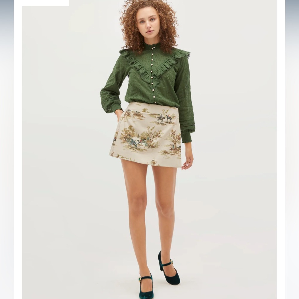 Hill House Tatiana Skirt in Equestrian Toile